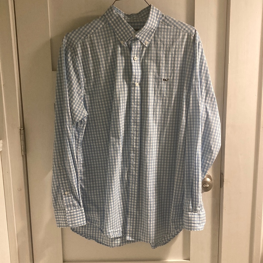 Blue Vineyard Vines Button Down L